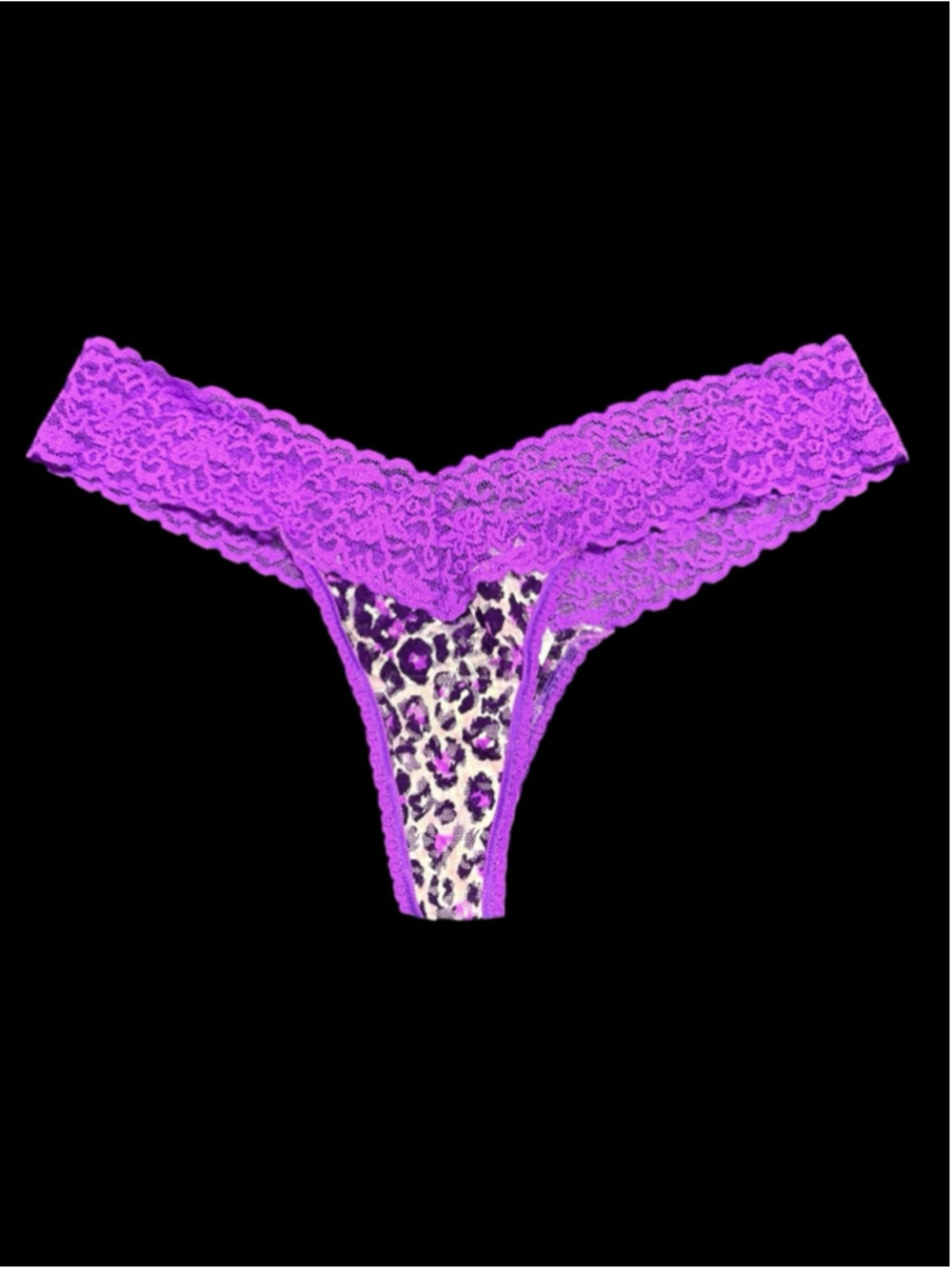 Women's Victoria's Secret Panties One Size Purple Animal Print